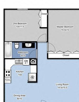 2 Bedroom – Traditional